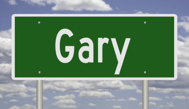 İşaretli yeşil 3D otoyol