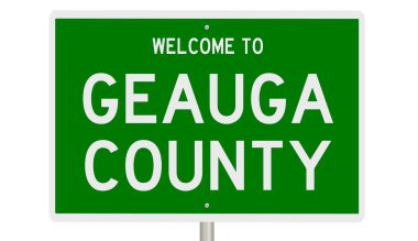 İşaretli yeşil 3D otoyol