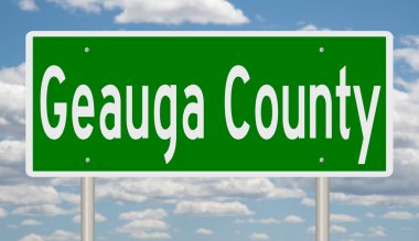 İşaretli yeşil 3D otoyol