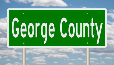 İşaretli yeşil 3D otoyol