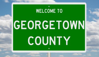 İşaretli yeşil 3D otoyol