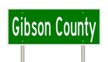 İşaretli yeşil 3D otoyol