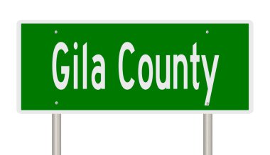 İşaretli yeşil 3D otoyol