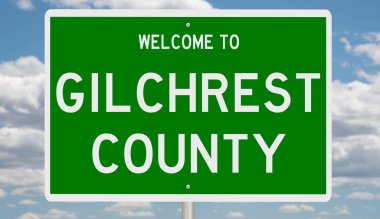 İşaretli yeşil 3D otoyol