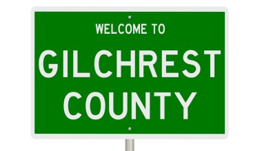 İşaretli yeşil 3D otoyol