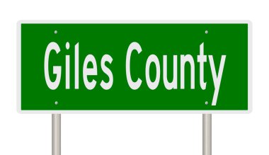 İşaretli yeşil 3D otoyol