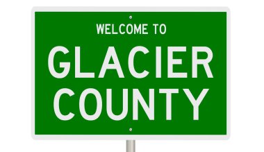 İşaretli yeşil 3D otoyol