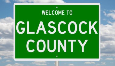 İşaretli yeşil 3D otoyol