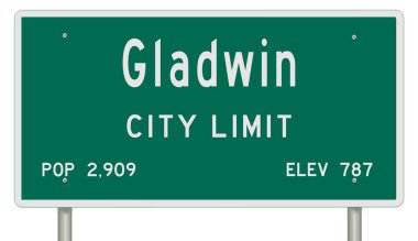 İşaretli yeşil 3D otoyol