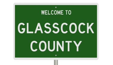 İşaretli yeşil 3D otoyol