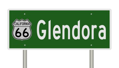 Yeşil 3D otoyol tabelasının çizimi