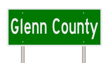 Yeşil 3D otoyol tabelasının çizimi