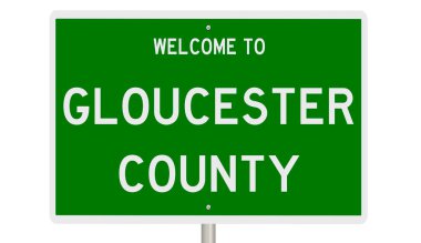 Yeşil 3D otoyol tabelasının çizimi