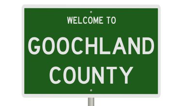 Yeşil 3D otoyol tabelasının çizimi