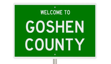 Yeşil 3D otoyol tabelasının çizimi