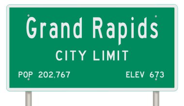 İşaretli yeşil 3D otoyol