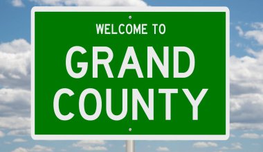 İşaretli yeşil 3D otoyol