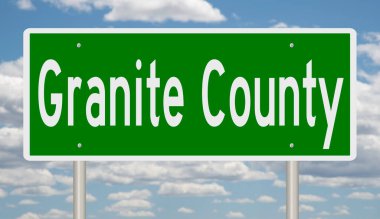 İşaretli yeşil 3D otoyol