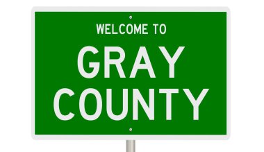 İşaretli yeşil 3D otoyol