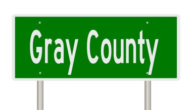 İşaretli yeşil 3D otoyol