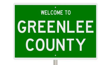 İşaretli yeşil 3D otoyol