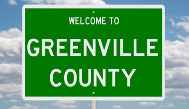 İşaretli yeşil 3D otoyol