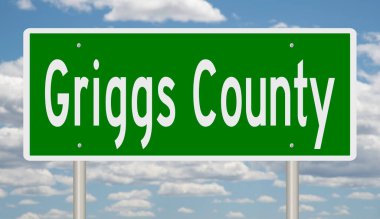 İşaretli yeşil 3D otoyol