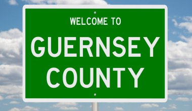 İşaretli yeşil 3D otoyol