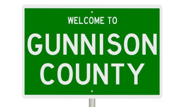 İşaretli yeşil 3D otoyol