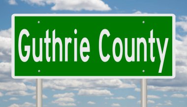 İşaretli yeşil 3D otoyol