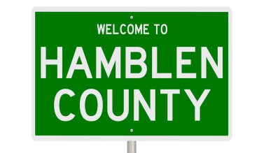 İşaretli yeşil 3D otoyol