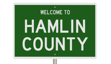 İşaretli yeşil 3D otoyol