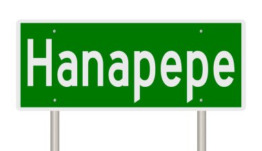 İşaretli yeşil 3D otoyol