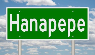 İşaretli yeşil 3D otoyol