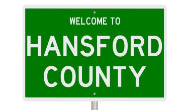 İşaretli yeşil 3D otoyol