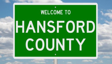 İşaretli yeşil 3D otoyol