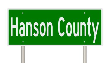 İşaretli yeşil 3D otoyol