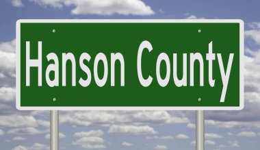 İşaretli yeşil 3D otoyol