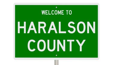 İşaretli yeşil 3D otoyol