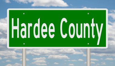 İşaretli yeşil 3D otoyol