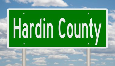 İşaretli yeşil 3D otoyol