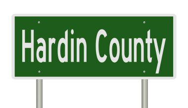 İşaretli yeşil 3D otoyol