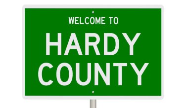 İşaretli yeşil 3D otoyol