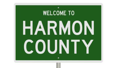 İşaretli yeşil 3D otoyol