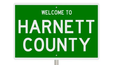 İşaretli yeşil 3D otoyol