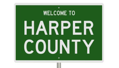 İşaretli yeşil 3D otoyol