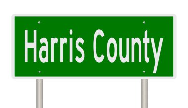 İşaretli yeşil 3D otoyol