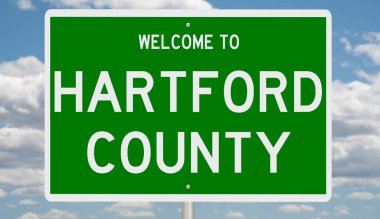 İşaretli yeşil 3D otoyol