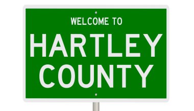 İşaretli yeşil 3D otoyol