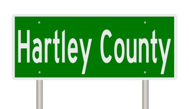 İşaretli yeşil 3D otoyol